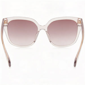 Rag & Bone Modern Heritage Square Sunglasses Women — side view, Non-Polarized Brown Gradient lens