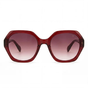 Rag & Bone Modern Heritage Geometric Sunglasses for Women — front view, Ecological Oil frame