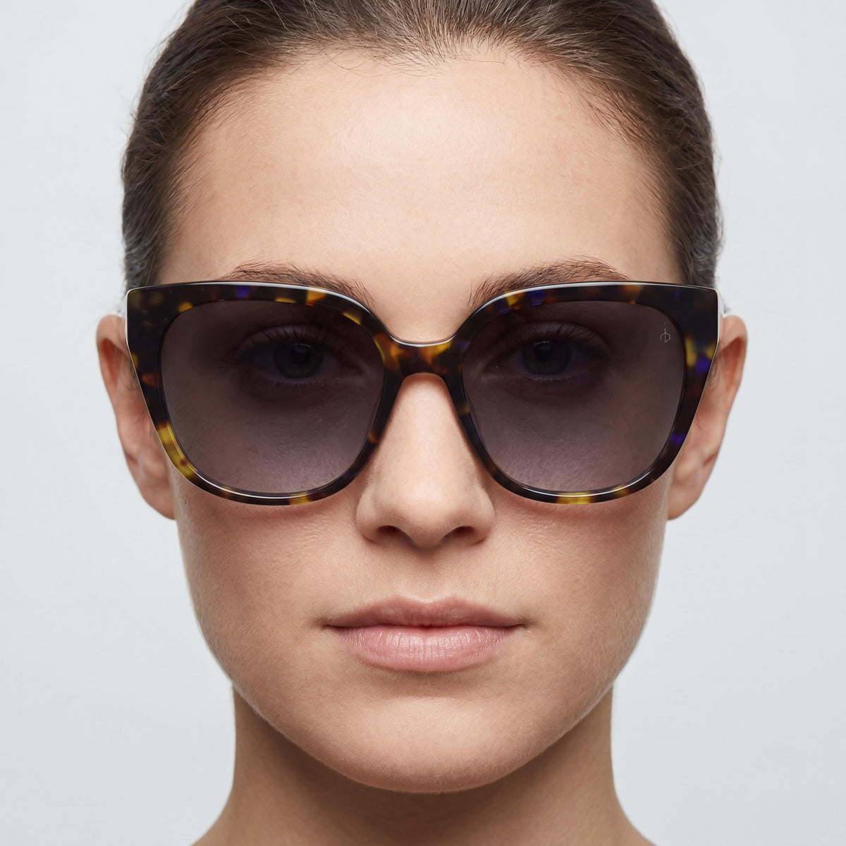 Gafas de sol rectangulares Rag & Bone Havana amarillas/grises para mujer, 56 mm, Photo 5