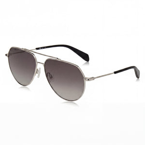 Rag & Bone Modern Palladium Aviator Sunglasses for Unisex, Non-Polarized lens