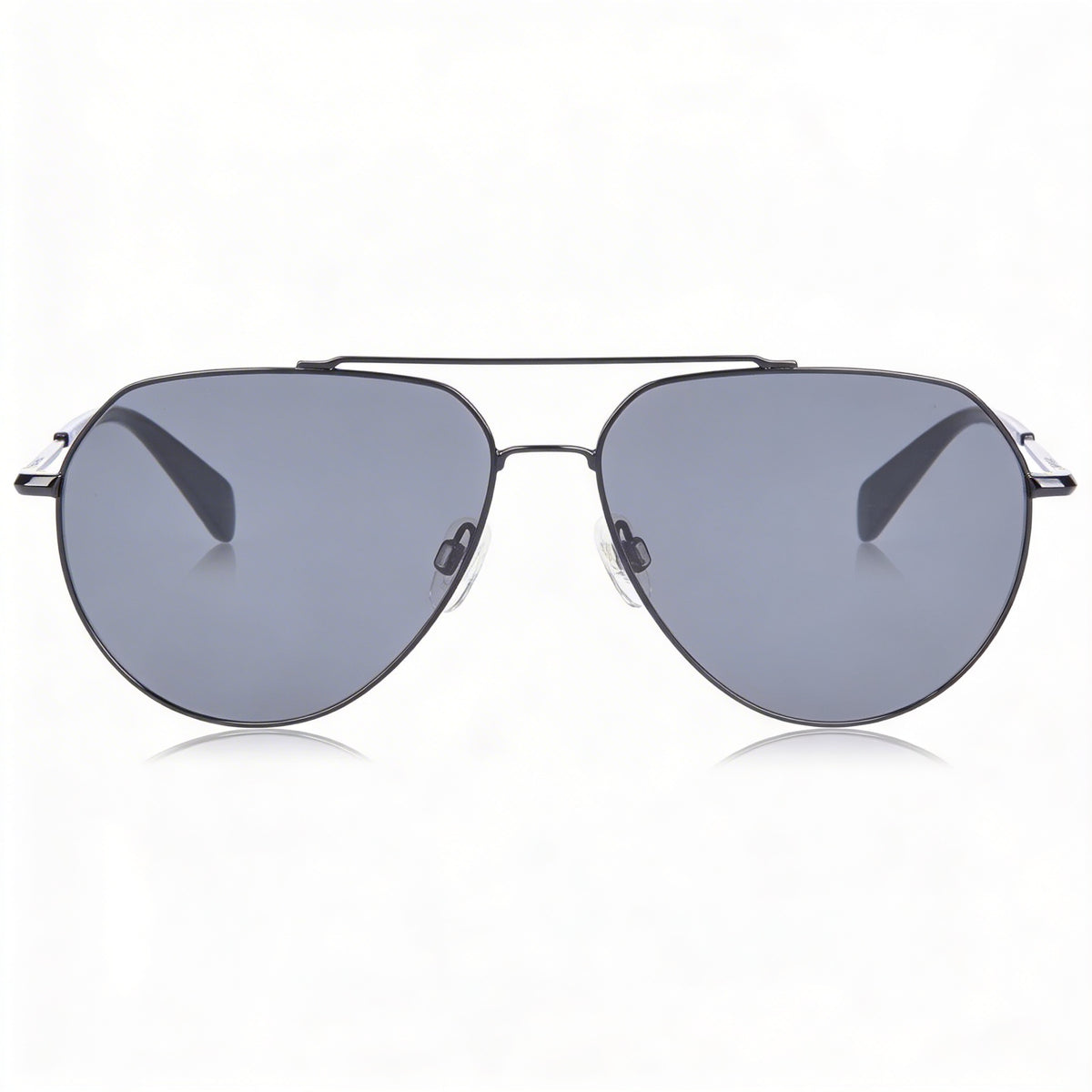 Rag & Bone Modern Gold Black Aviator Sunglasses Unisex, 60mm, Photo 2