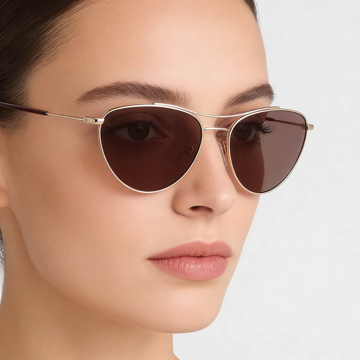 Rag & Bone Red Gold Aviator Sunglasses for Women, 58mm, Photo 5
