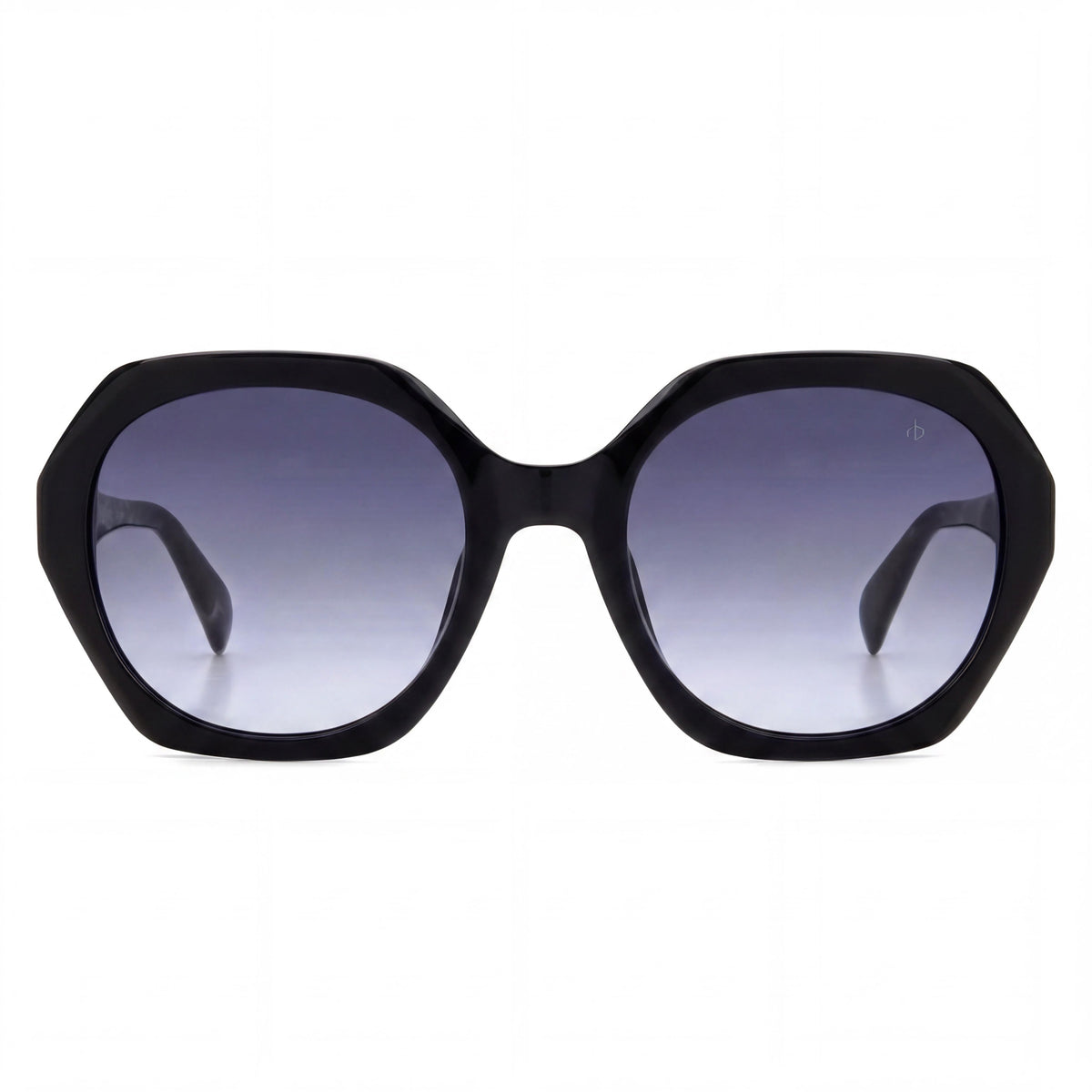 Gafas de sol cuadradas Rag & Bone RNB 1078/S para mujer, negro/gris, 55 mm, Photo 2