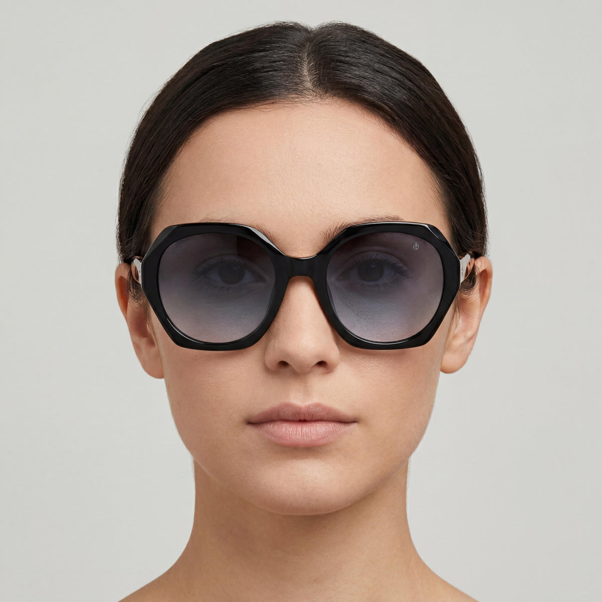 Gafas de sol cuadradas Rag & Bone RNB 1078/S para mujer, negro/gris, 55 mm, Photo 4