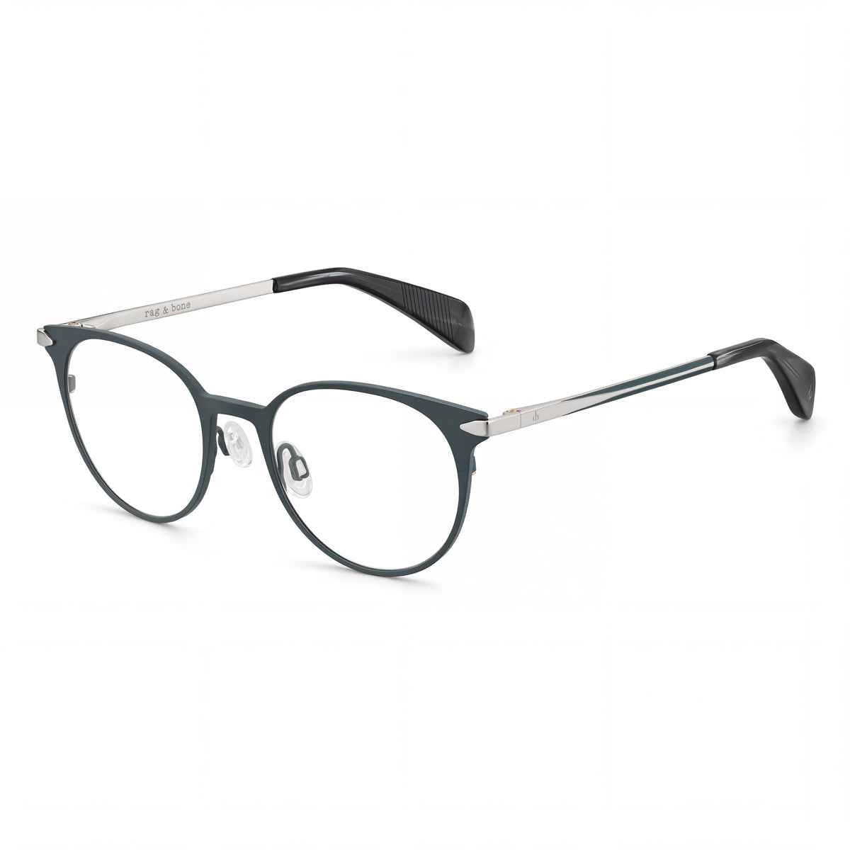 Rag & Bone Rnb 3011 Green Round Eyeglasses for Women, Titanium 48mm, Photo 1