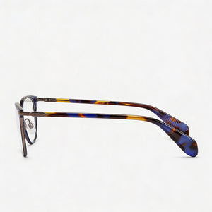 Rag & Bone Rnb 3018 Rectangle Eyeglasses for Women — front view, Titanium