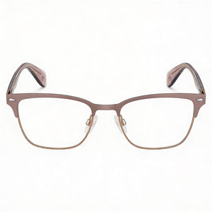 Rag & Bone Rnb 3022 Rectangle Eyeglasses for Women — front view, Metal