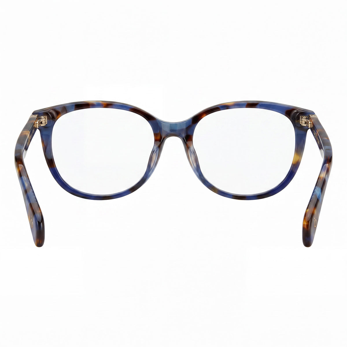 Gafas redondas Rag & Bone Rnb 3023 Blue Havana para mujer, 51mm, Photo 3