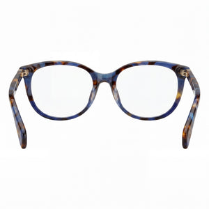 Rag & Bone Rnb 3023 Rectangle Eyeglasses Women — side view, Havana Acetate temples