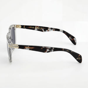 Rag & Bone Rnb 5021/S Square Sunglasses Unisex — side view, Non-Polarized IR Grey lens