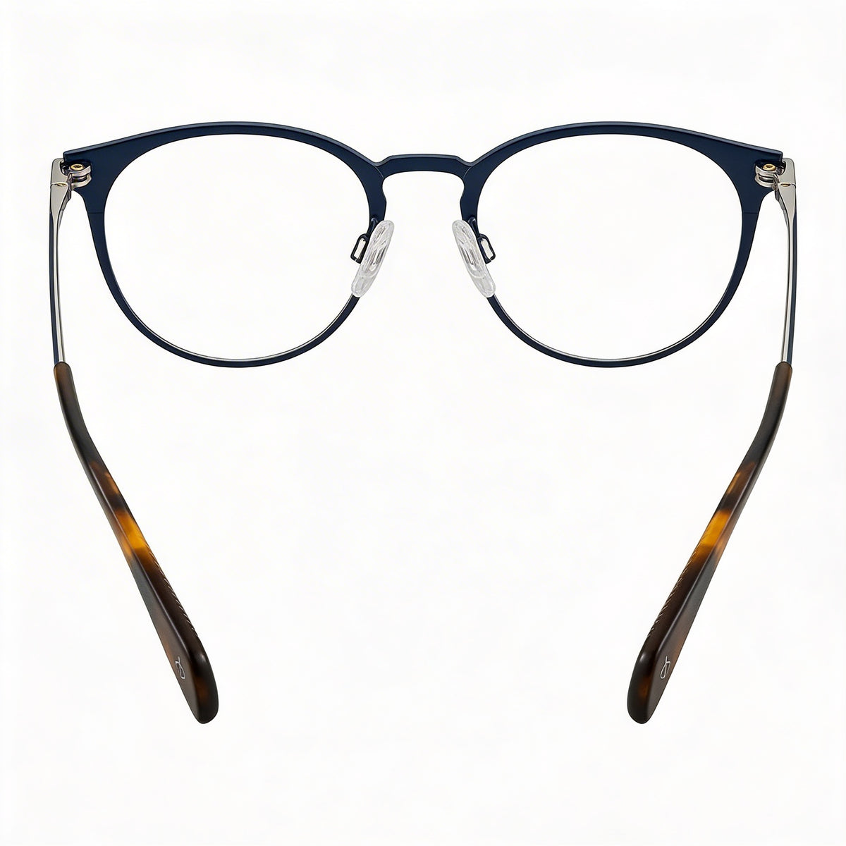 Rag & Bone Rnb 7005 Semi Matte Navy Round Eyeglasses for Men, 51mm, Photo 2