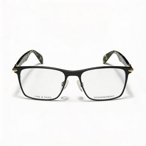 Rag & Bone Rnb 7009 Rectangle Eyeglasses for Men — front view, Metal