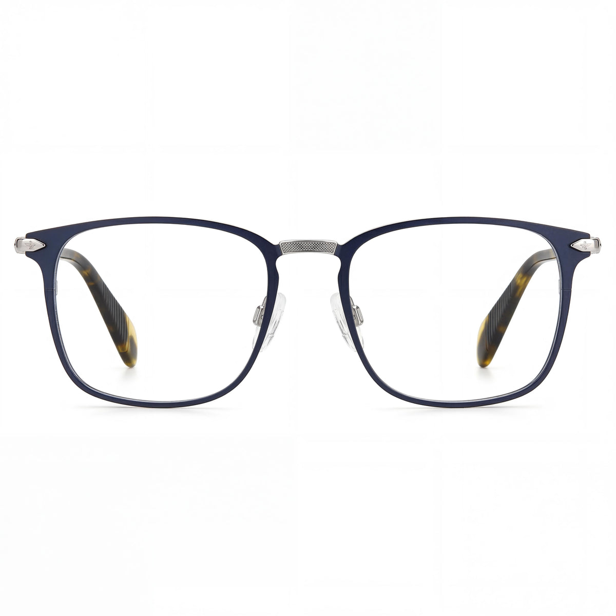 Rag & Bone Rnb 7015 Matte Blue Rectangle Eyeglasses Unisex, Photo 2