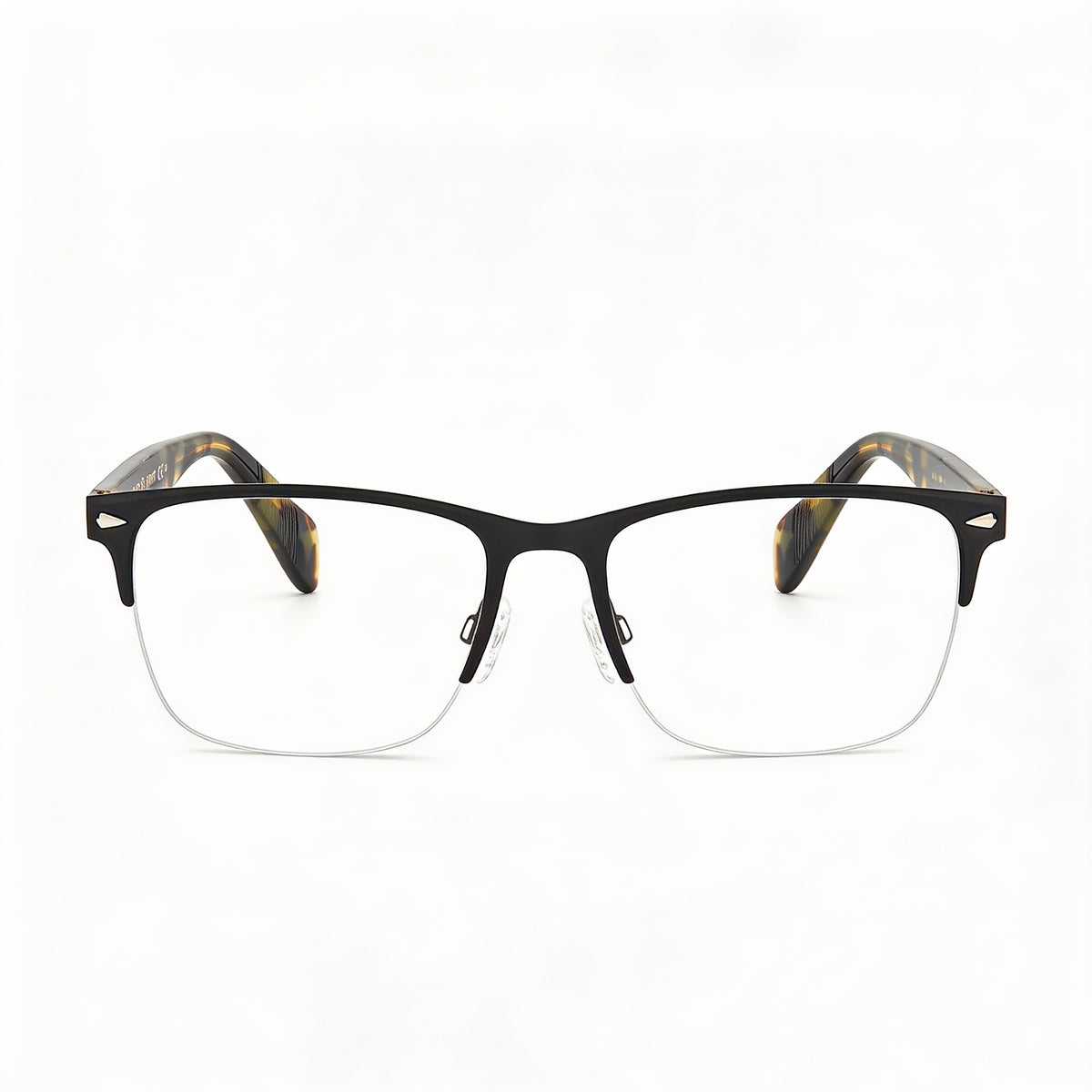 Rag & Bone Rnb 7019 Matt Black Rectangle Eyeglasses Unisex, 54mm, Photo 2