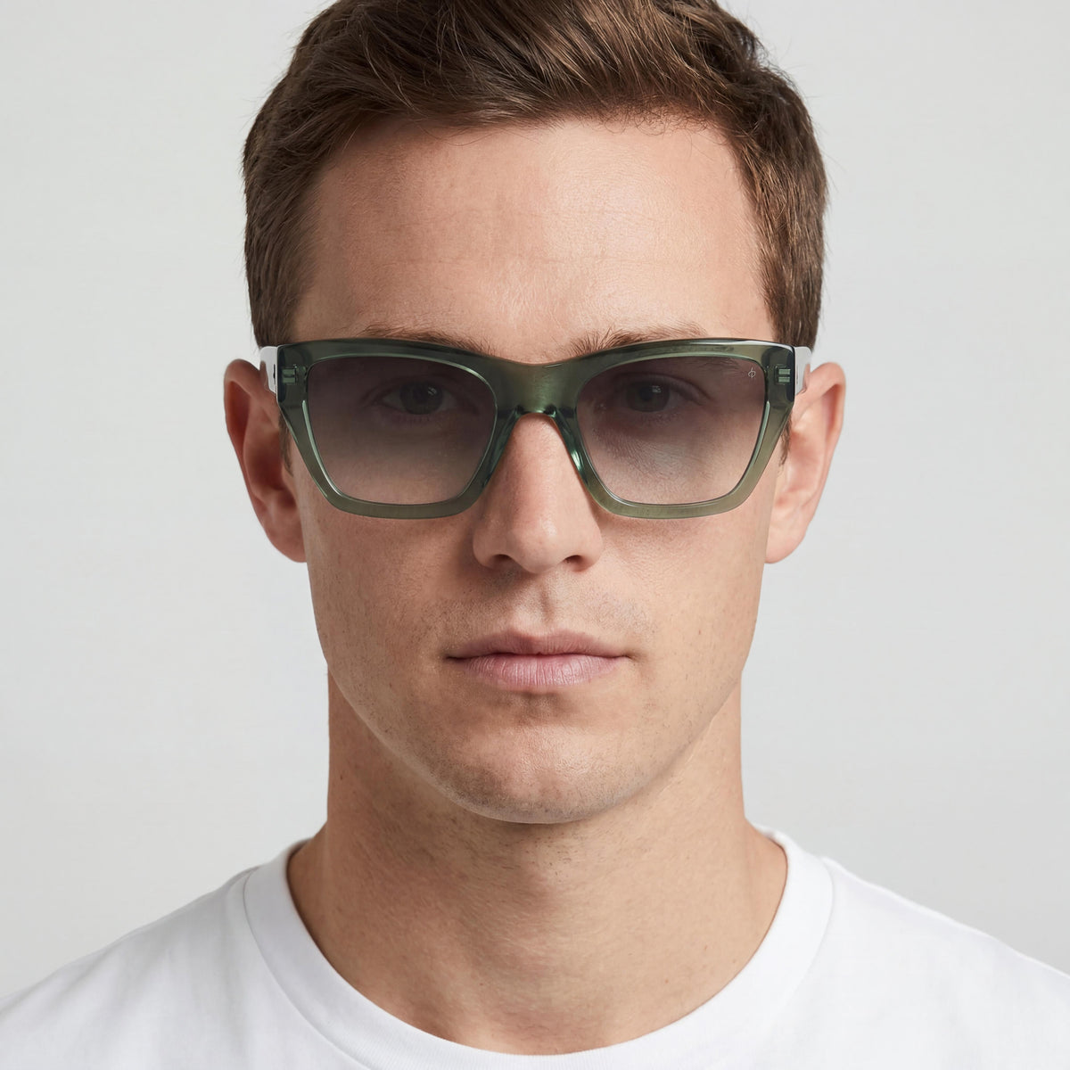 Rag & Bone Rnb1046/G/S Gafas de Sol Cuadradas Verdes Unisex, 54mm, Photo 3
