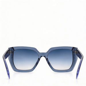 Rag & Bone Rnb1052/S Square Sunglasses Women — side view, Non-Polarized Blue lens