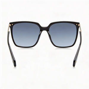 Rag & Bone Rnb1066/s Square Sunglasses Women — side view, Non-Polarized Black lens
