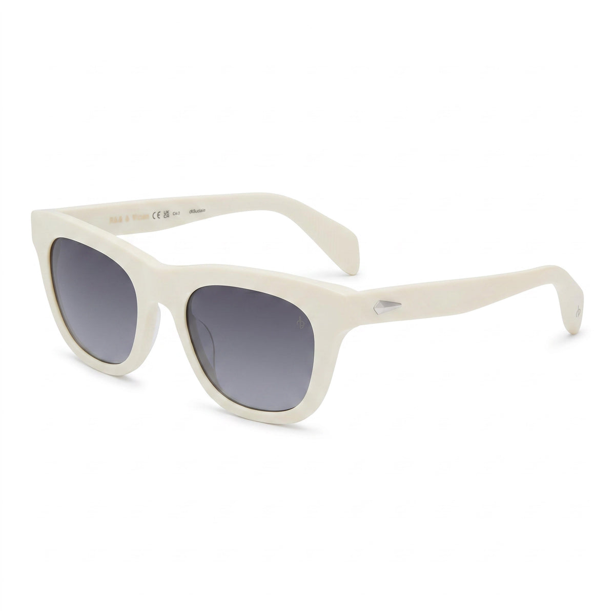 Rag & Bone RNB1086/S White Square Sunglasses Unisex, 52mm, Photo 1