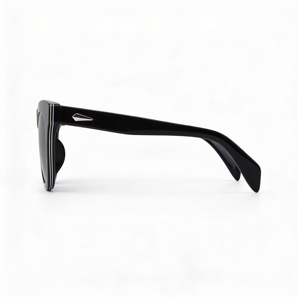 Gafas de sol rectangulares unisex Rag & Bone RNB1086S negras, 52 mm, Photo 3