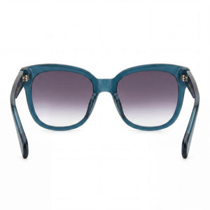 Rag & Bone RNB1088/G/S Rectangle Sunglasses Women — side view, Non-Polarized Grey Doubleshade lens