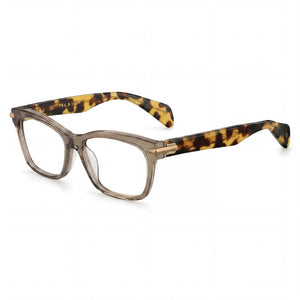 Rag & Bone Rnb3004 Grey Havana Rectangle Eyeglasses for Unisex, Plastic frame