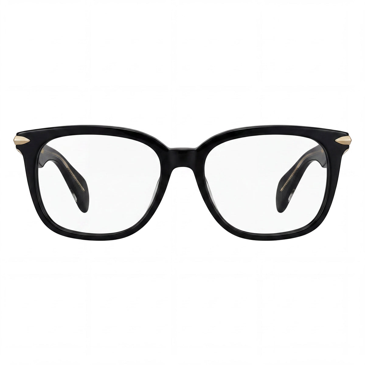 Gafas Cuadradas Negras de Plástico para Mujer Rag & Bone RNB3008, 50 mm, Photo 2