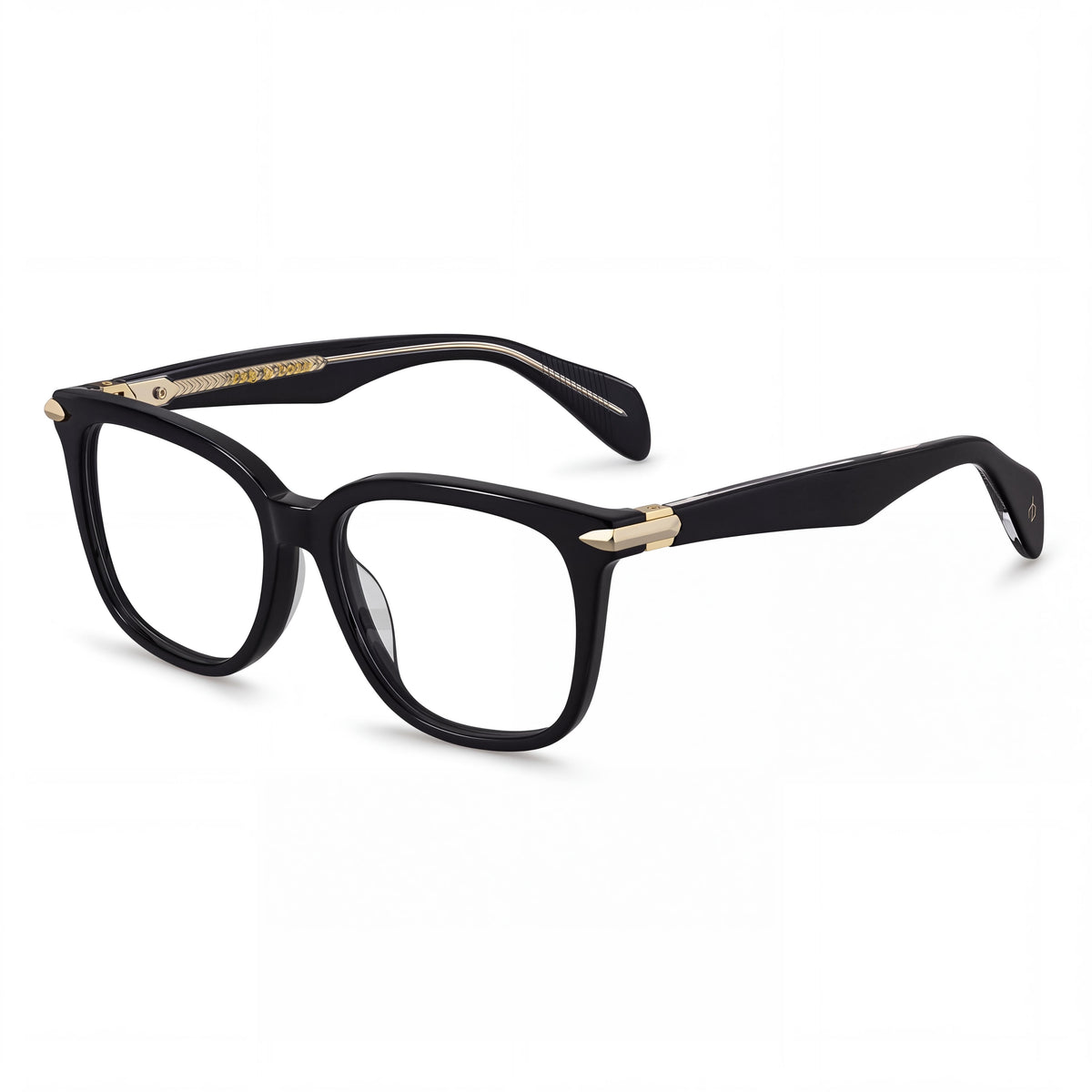 Gafas Cuadradas Negras de Plástico para Mujer Rag & Bone RNB3008, 50 mm, Photo 1