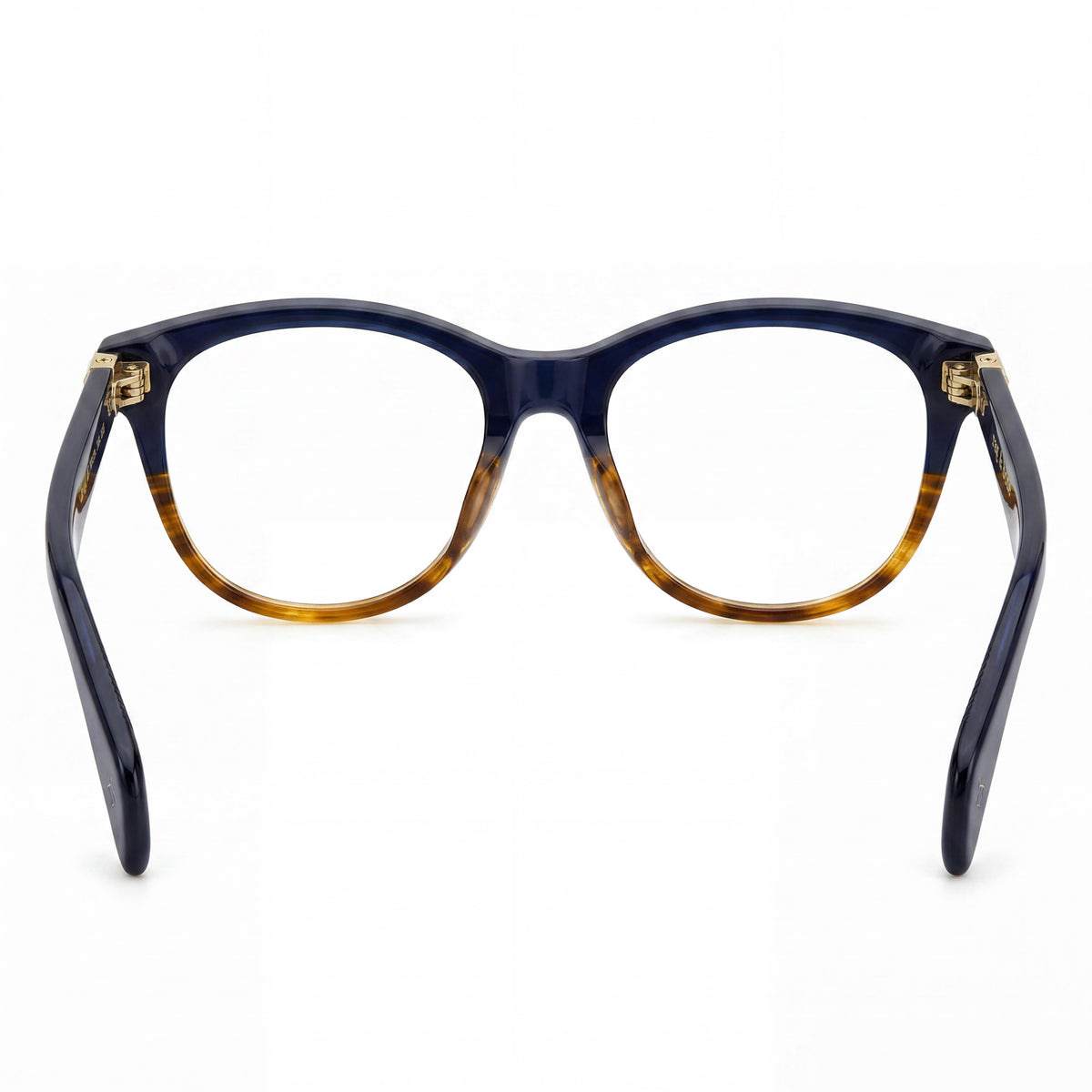 Rag & Bone Rnb3014 Havana Blue Rectangle Eyeglasses for Women, Photo 3