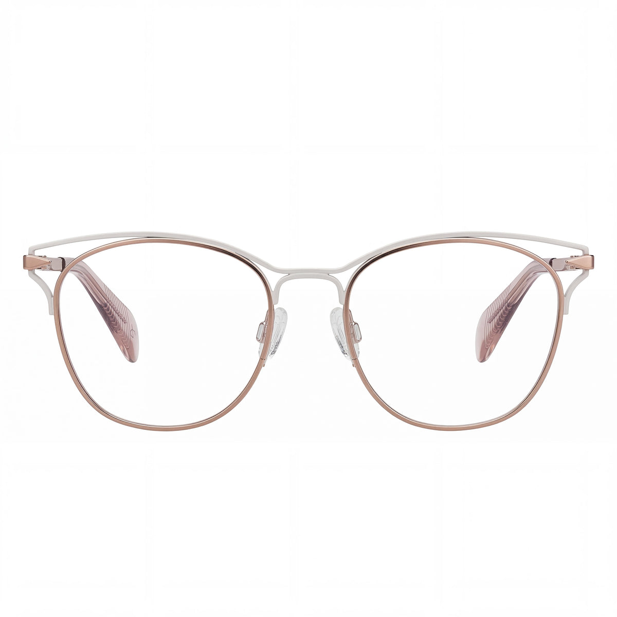 Rag & Bone Rnb3019 Gold Cream Cat Eye Eyeglasses for Women, 51mm, Photo 2