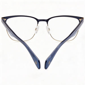 Rag & Bone Rnb3022 Rectangle Eyeglasses for Women — interior view, Polycarbonate lenses