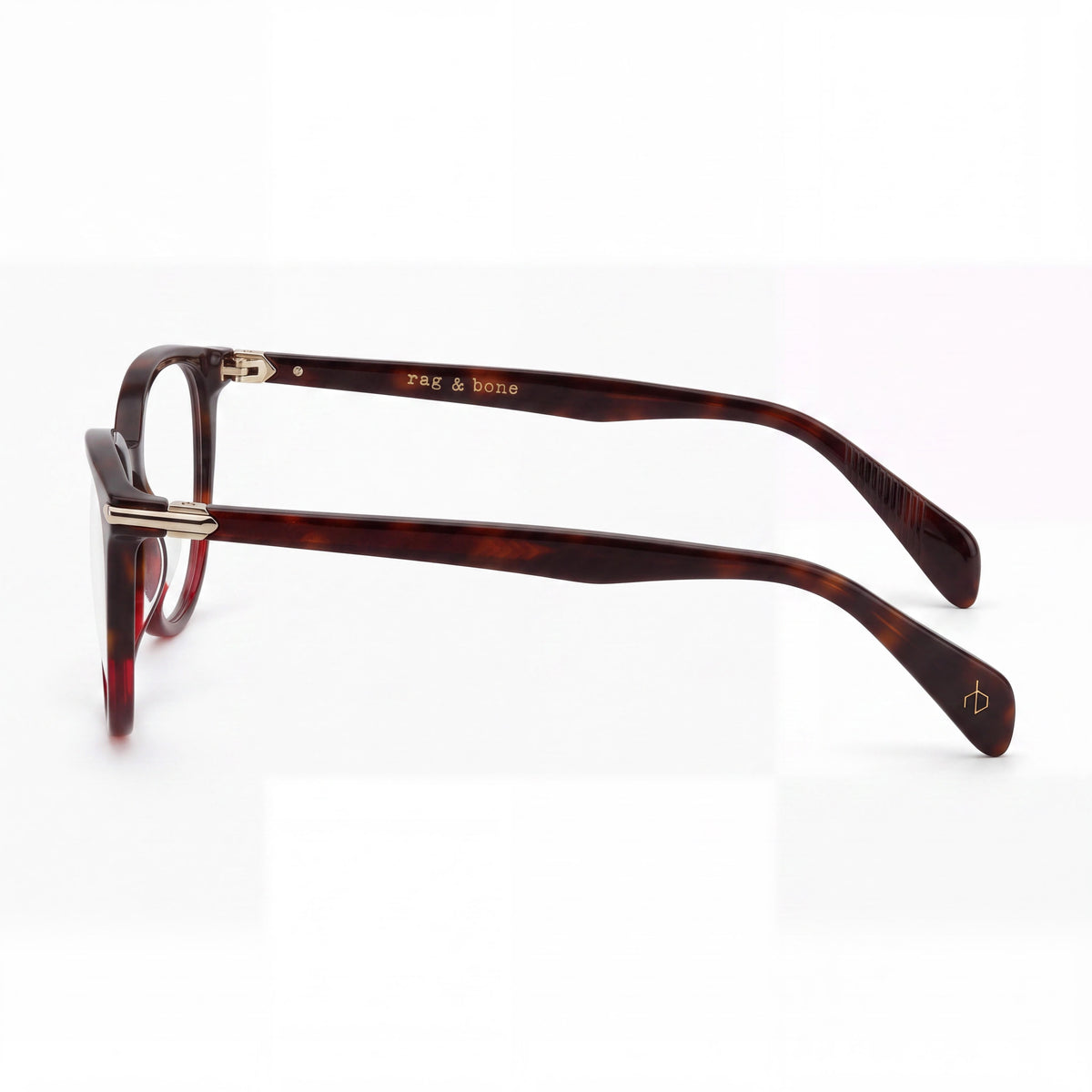 Gafas graduadas ovaladas rojas para mujer Rag & Bone Rnb3027, acetato 51 mm, Photo 2