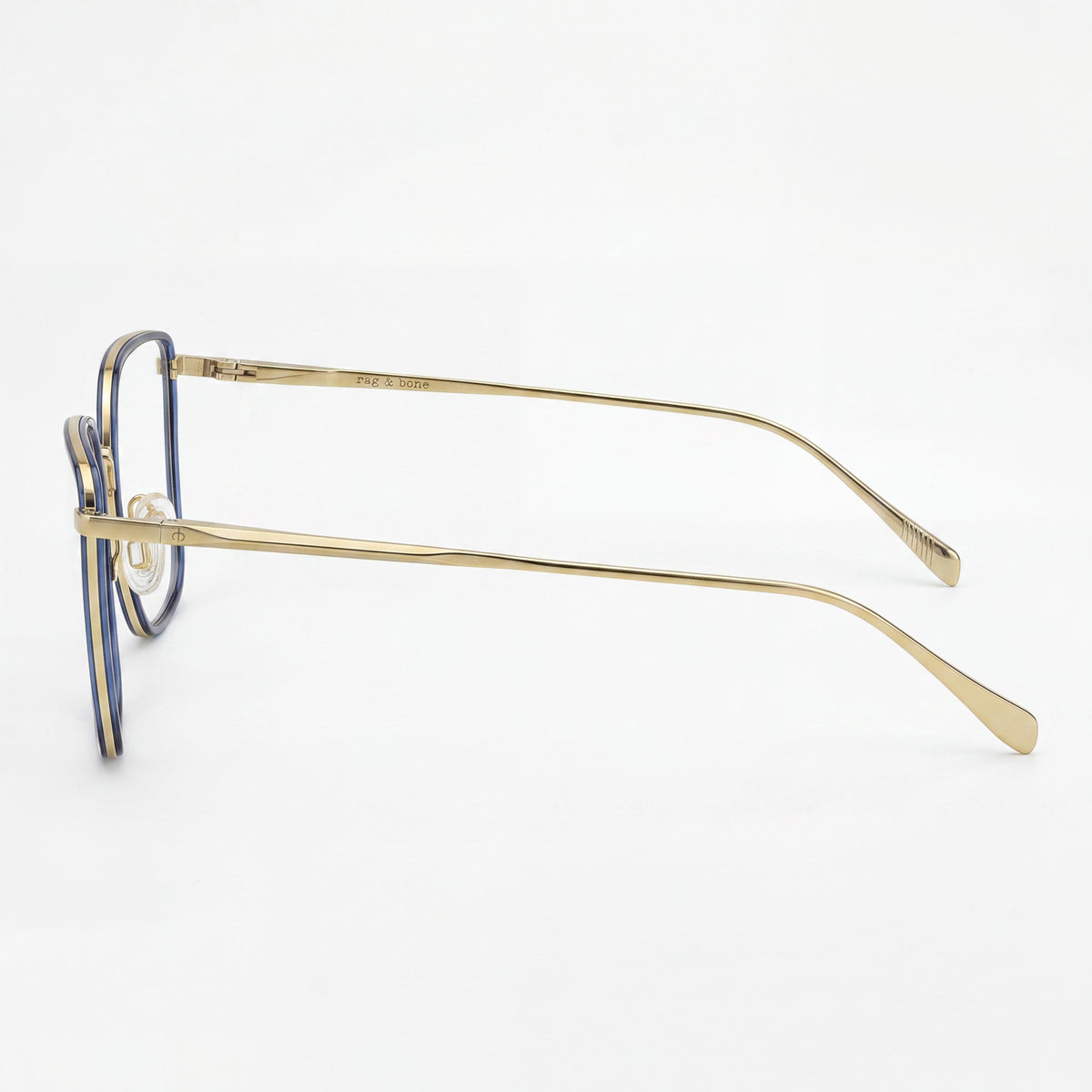 Rag & Bone Rnb3028 Gold Blue Cat Eye Eyeglasses for Women, 55mm, Photo 2