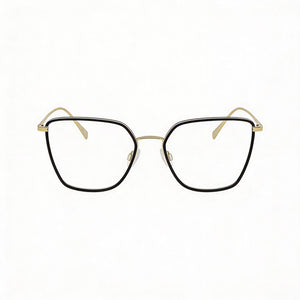 Rag & Bone Rnb3028 Square Eyeglasses for Men — front view, Stainless Steel