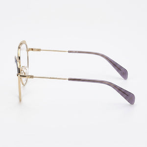 Rag & Bone Rnb3030/G Oval Eyeglasses for Women — front view, Metal