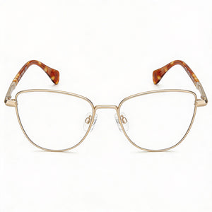 Rag & Bone RNB3037 Cat Eye Eyeglasses for Women — front view, Stainless Steel