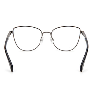 Rag & Bone Rnb3037 Cat Eye Eyeglasses Women — side view, Silver Metal temples