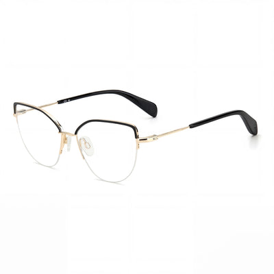 Rag & Bone RNB3042/G Black Cat Eye Eyeglasses for Women, Plastic frame