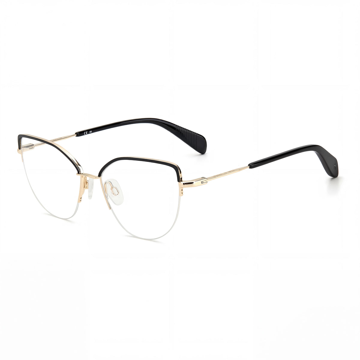 Rag & Bone RNB3042/G Black Cat Eye Eyeglasses for Women, Plastic 53mm, Photo 1