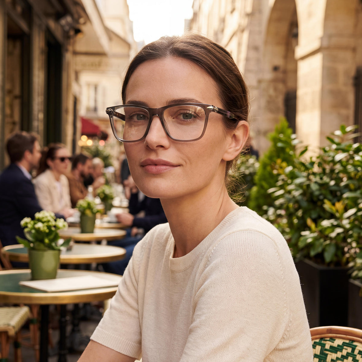 rag & bone Gafas Modernas Unisex con Montura de Acetato y Cristales Adaptables a la Luz Verde Oscuro 51-16-140, Photo 4