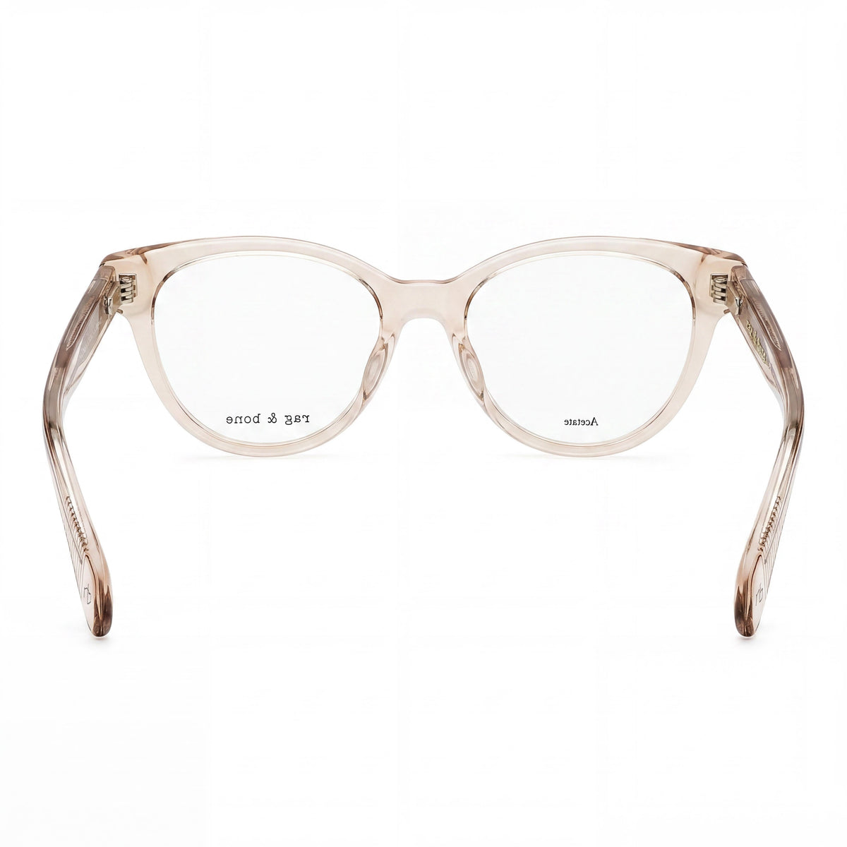 Gafas graduadas para mujer Rag & Bone RNB3048 ojo de gato en beige, 51 mm, Photo 3