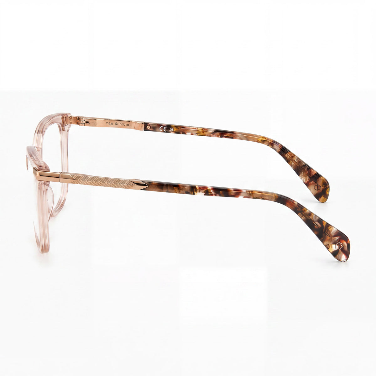 Gafas graduadas rectangulares para mujer Rag & Bone Rnb3050 en color beige, 51 mm, Photo 2