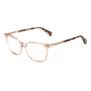 Rag & Bone Rnb3050 Beige Rectangle Eyeglasses for Women, Acetate frame