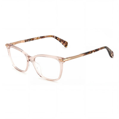 Rag & Bone Rnb3050 Beige Rectangle Eyeglasses for Women, Acetate frame