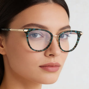 Rag & Bone Rnb3051/g Square Eyeglasses for Women — interior view, Polycarbonate lenses