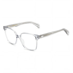 Rag & Bone RNB3053 Transparent Oval Eyeglasses Unisex, Eco oil frame