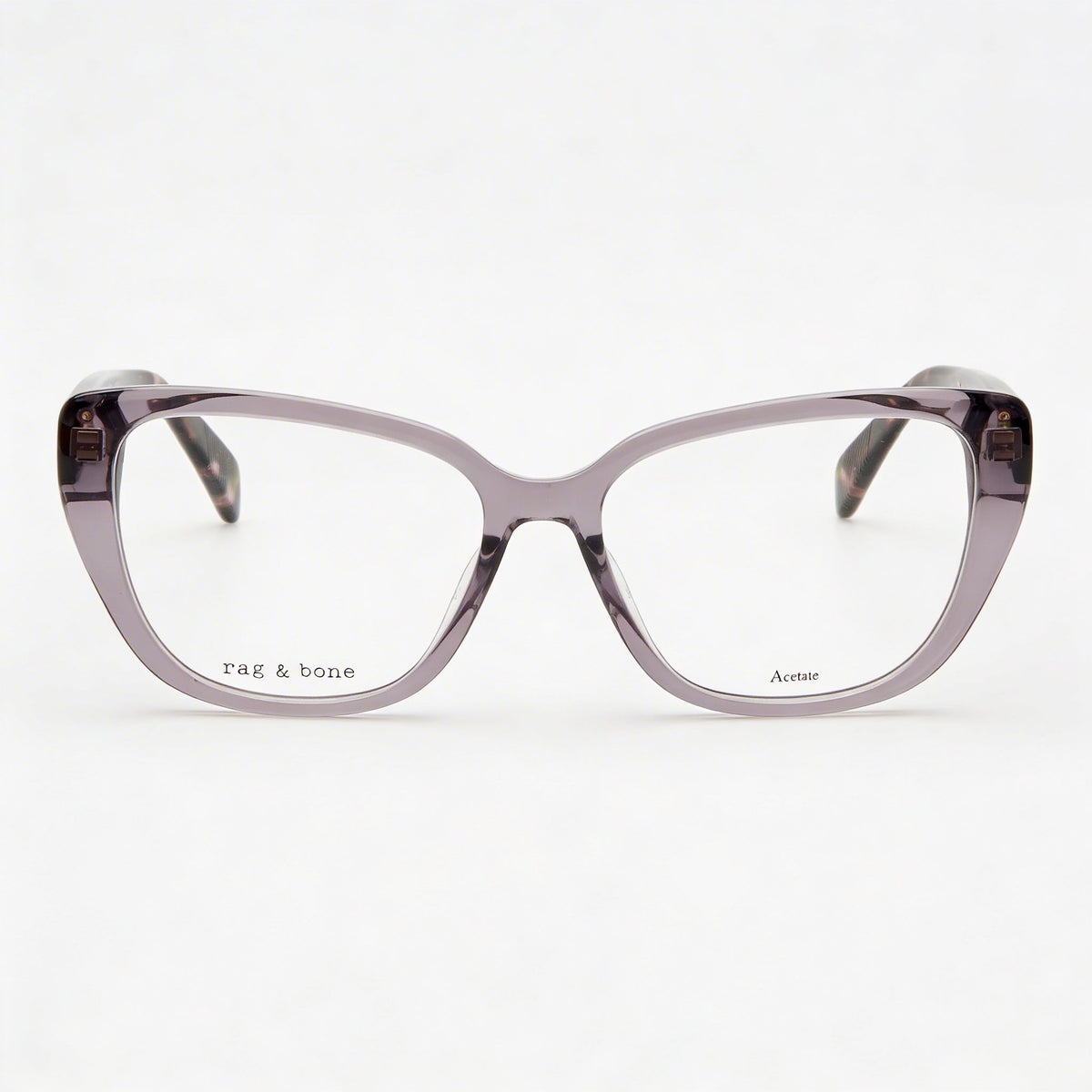 Rag & Bone Rnb3061 Black Rectangle Eyeglasses for Women, Acetate 54mm, Photo 2