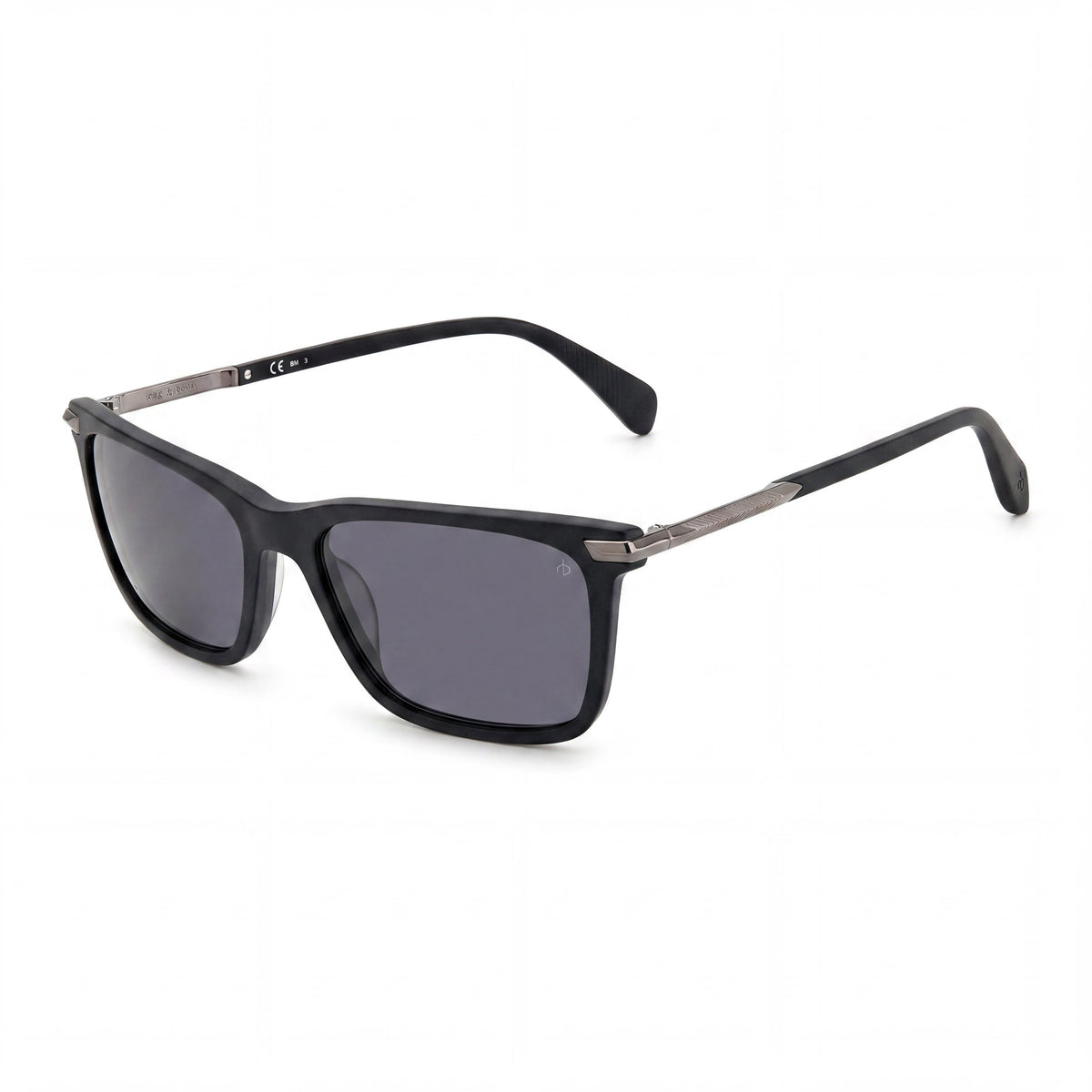Gafas de sol rectangulares Rag & Bone Rnb5042/s negras mate para hombre, 56 mm, Photo 1