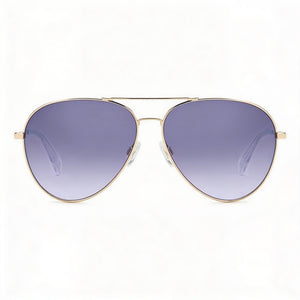 Rag & Bone RNB5052/G/S Aviator Sunglasses for Unisex — front view, Stainless Steel frame