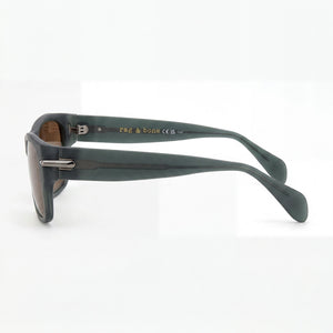 Rag & Bone RNB5057/S Rectangle Sunglasses Men — side view, Non-Polarized Green lens
