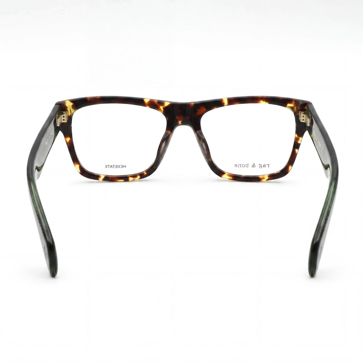 Rag & Bone RNB7036 Brown Havana Green Eyeglasses for Men, 54mm, Photo 3